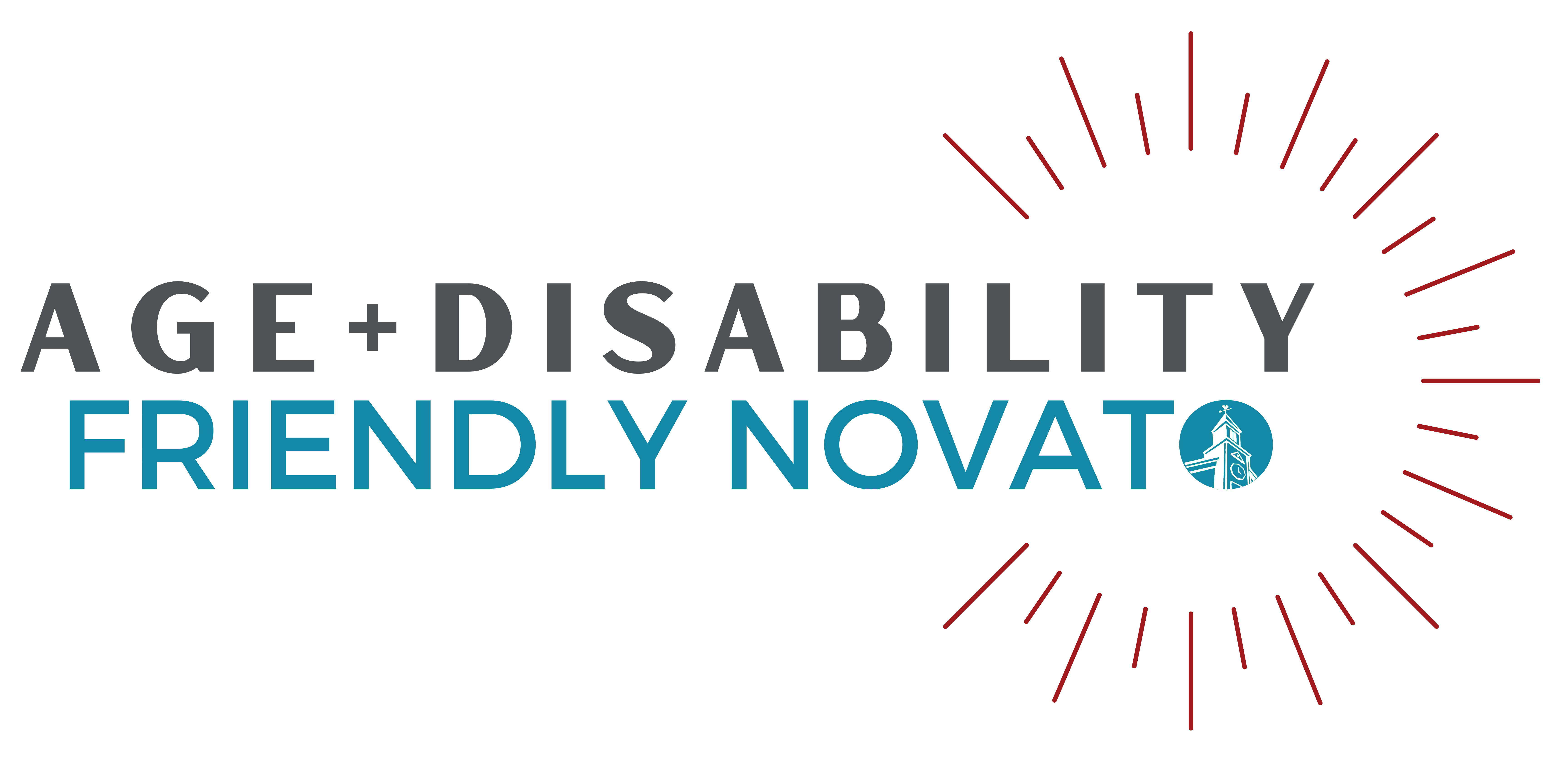 Age + Disability Friendly Novato logo